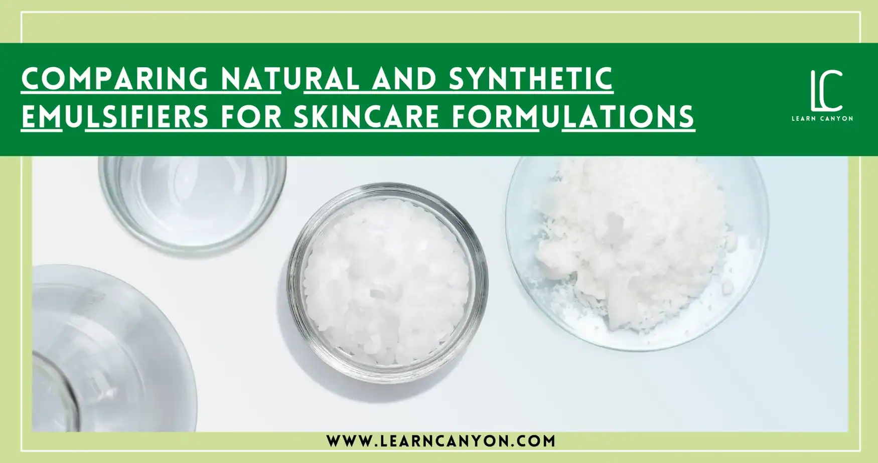 Natural Vs Synthetic Emulsifiers In Skincare Formulas